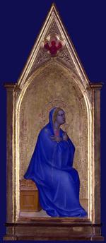 欧洲12-19世纪油画六_GIOVANNI da Milano - The Virgin - Left Pinnacle Panel